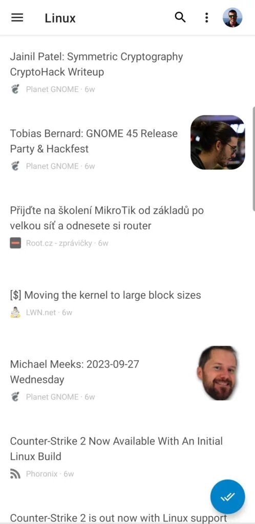Nextcloud News pro Android