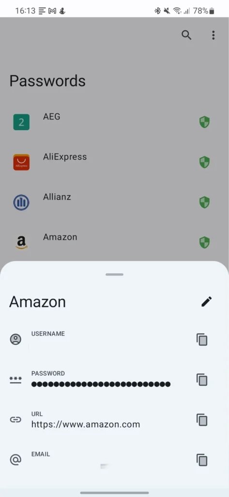 Nextcloud Passwords pro Android