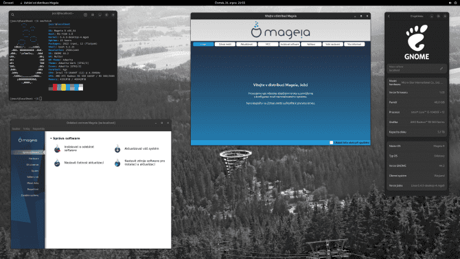 Mageia 9 s GNOME 44.2