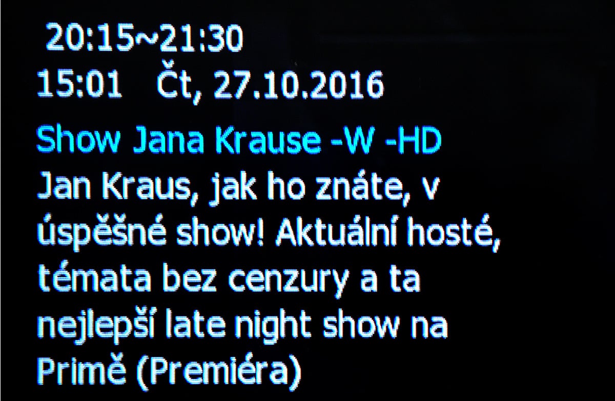 Show Jana Krause 26. 10. 2016