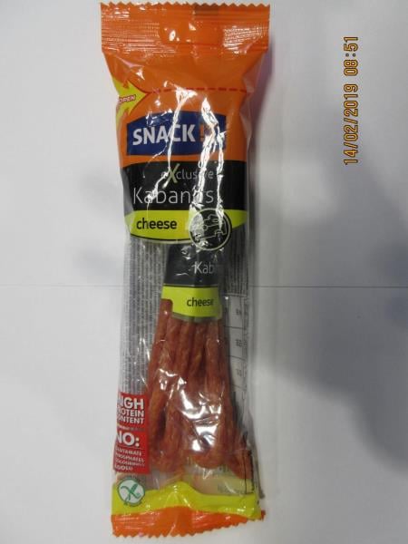 21 nálezů v kategorii falšovaných potravin. Obsah masa ve výrobku byl přibližně o pětinu nižší, než bylo uvedeno na obale.