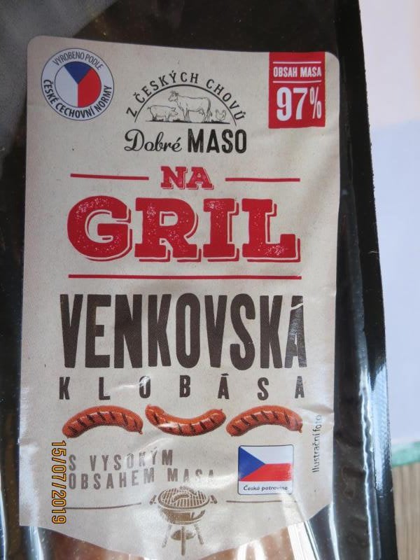 21 nálezů v kategorii falšovaných potravin. Tento výrobek obsahoval méně masa a více tuku, než bylo uvedeno na obale.