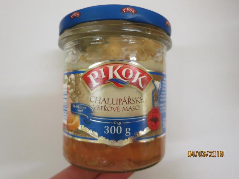 21 nálezů v kategorii falšovaných potravin. Výrobek obsahoval méně masa, než bylo uvedeno na obale.