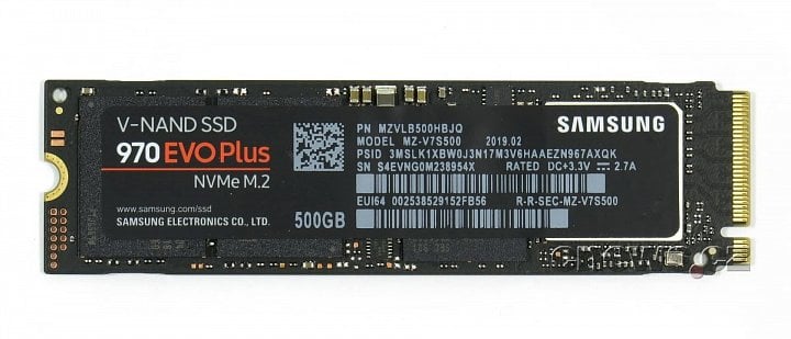 Samsung 970 EVO Plus 500GB front