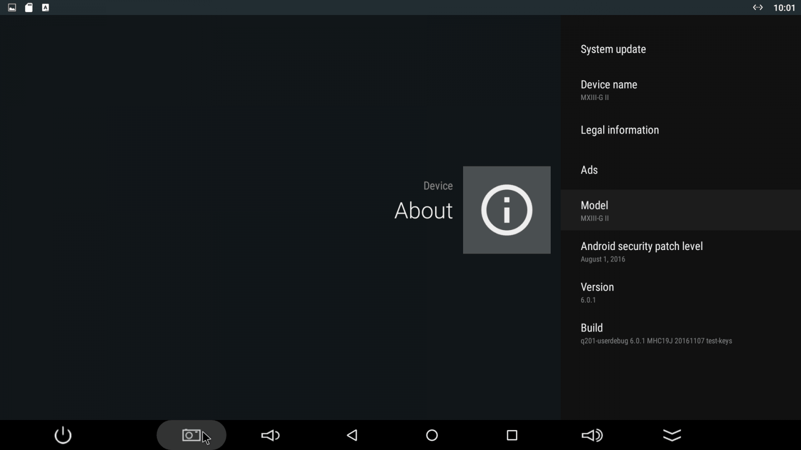 Android MX - uživatelské prostředí