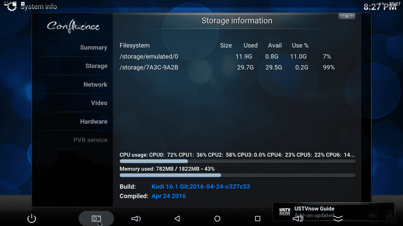 Android MX - uživatelské prostředí