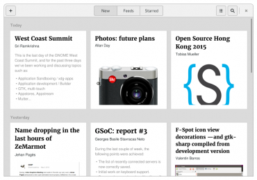 Designový návrh aplikace GNOME News