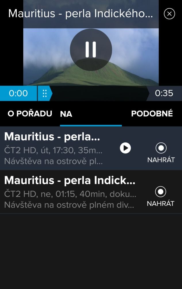 Zpětné zhlédnutí.