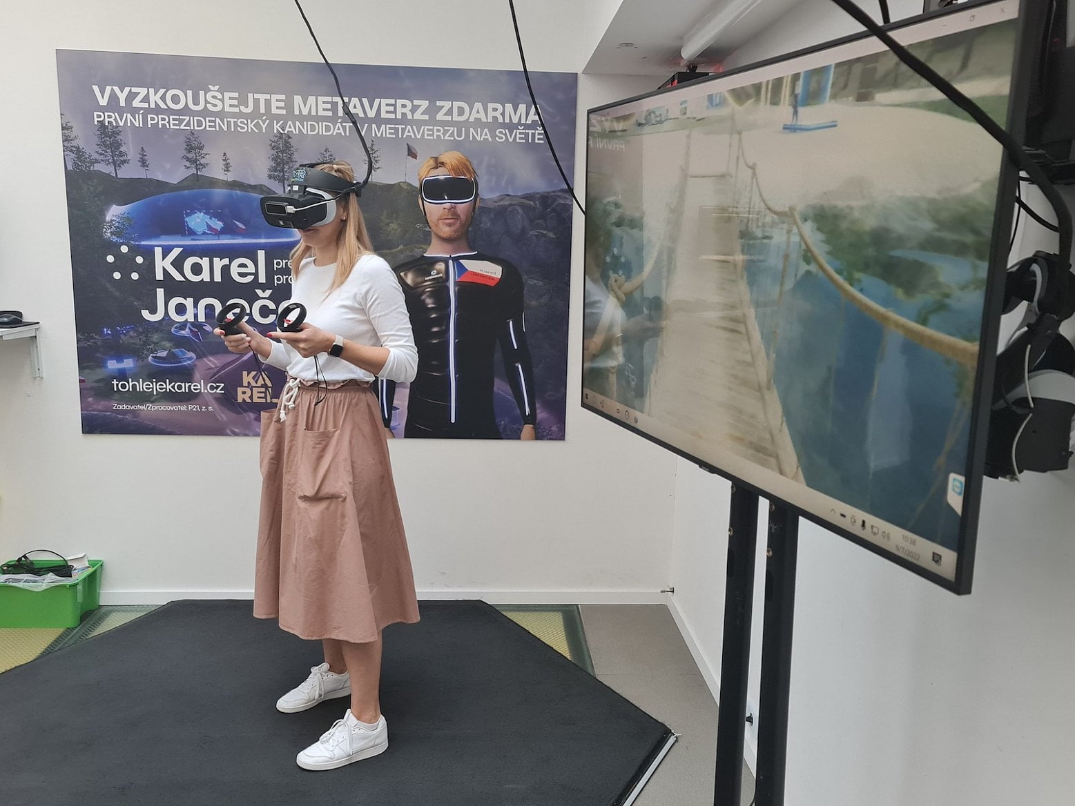 Karel Janeček a prezidentská kampaň v metaverzu Somnium Space