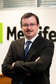 Pavol Dorčák, generální ředitel pojišťovny MetLife v České republice a na Slovensku. (7. 10. 2021)