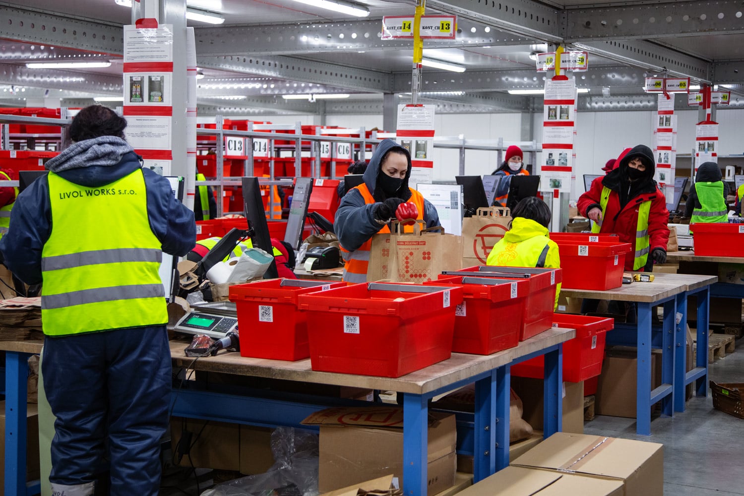 Sklad Košík.cz v Horních Počernicích