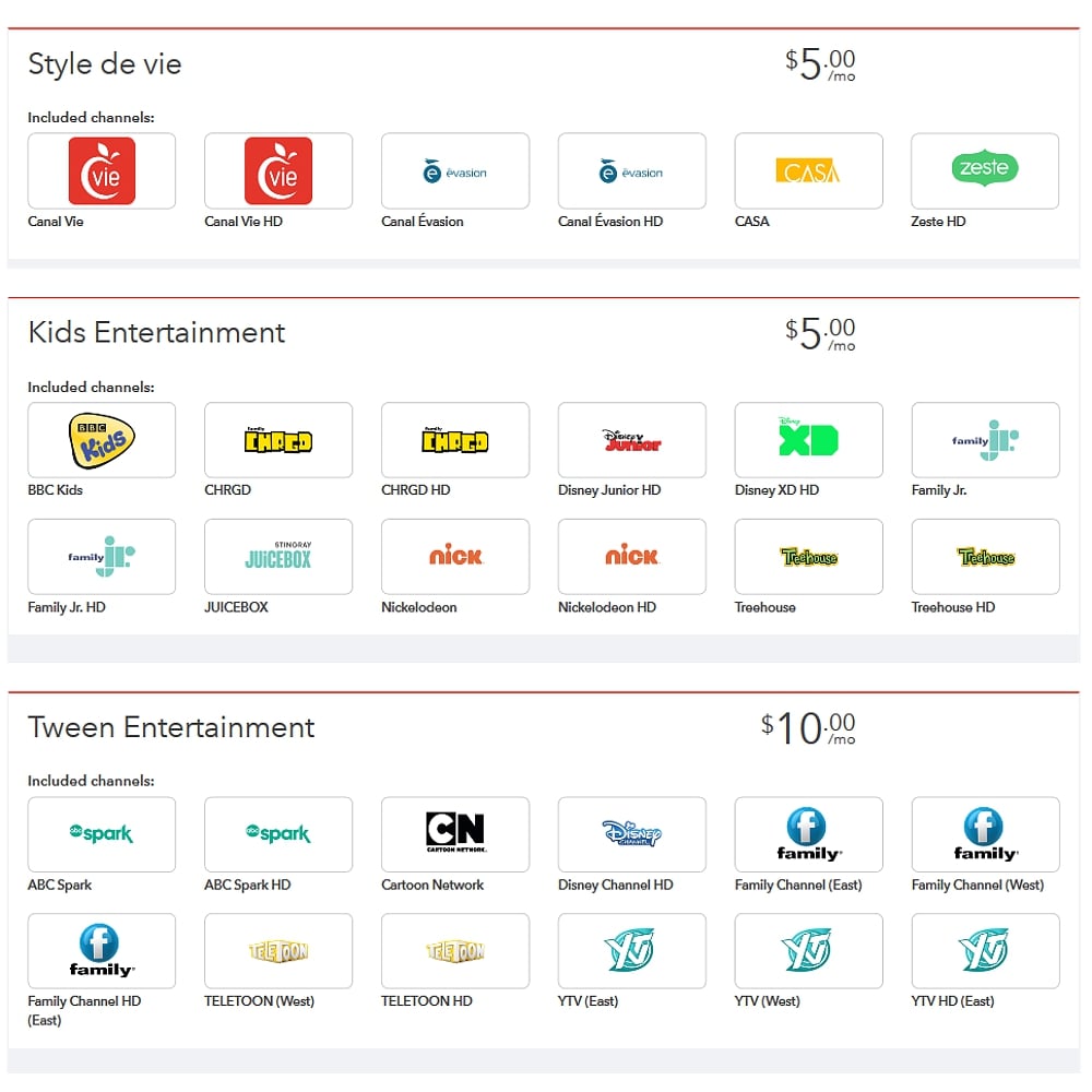 Tématické programové balíčky