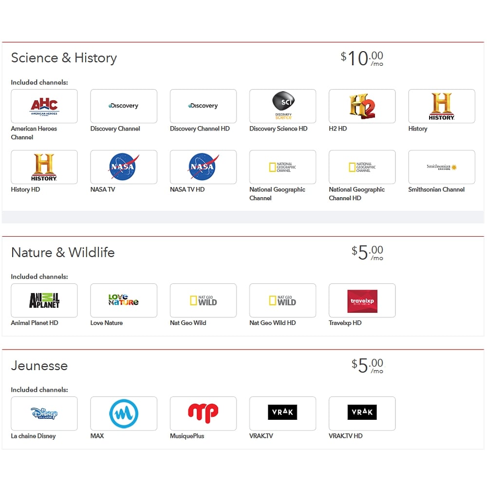 Tématické programové balíčky