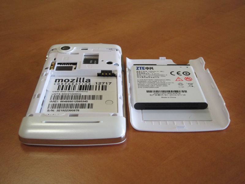 Firefox OS telefon ZTE