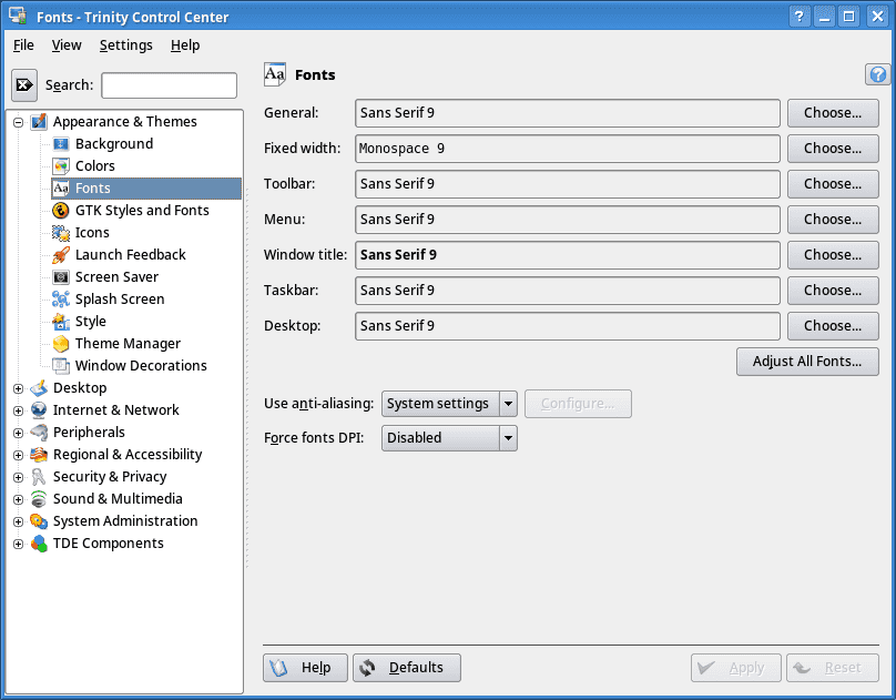 Trinity Desktop Environment (TDE) R14.0.9