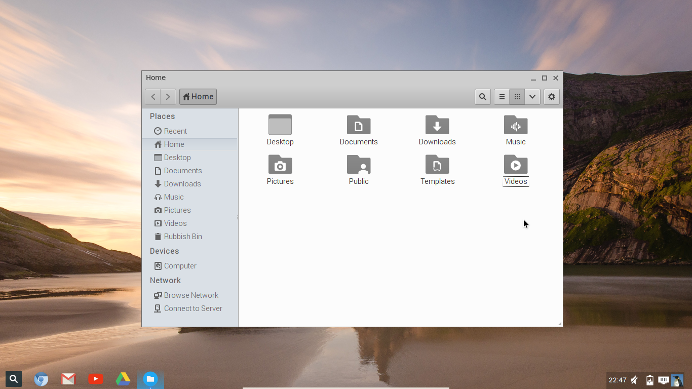 Integrovaný správce souborů.