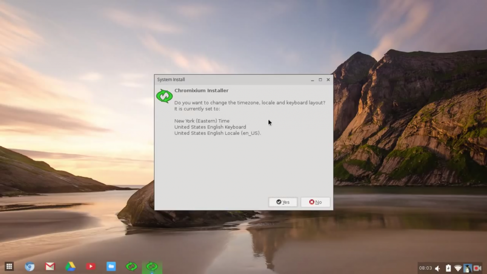 Změna časové zóny.