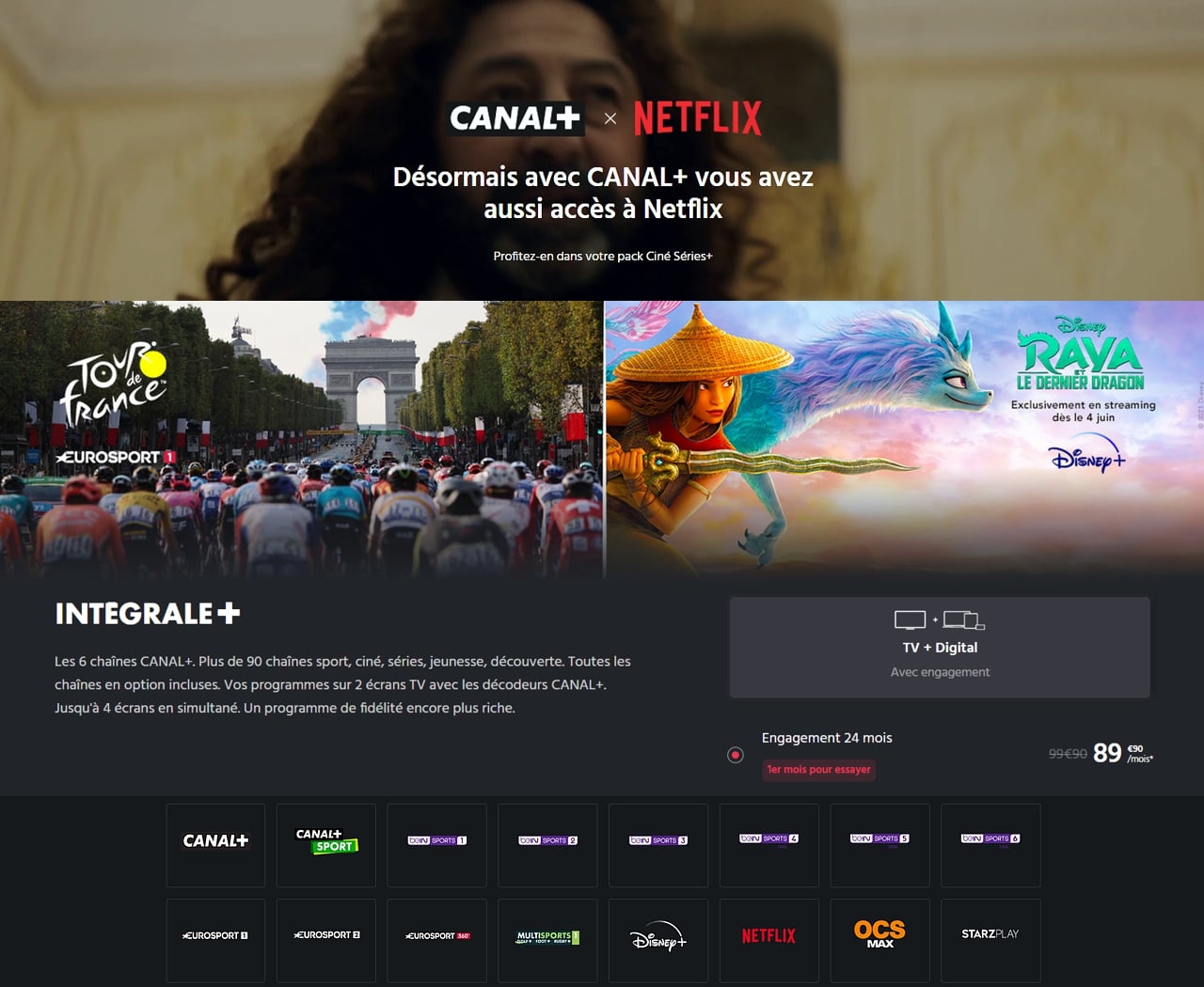 Nabídky streamovacích platforem francouzského a polského Canal+