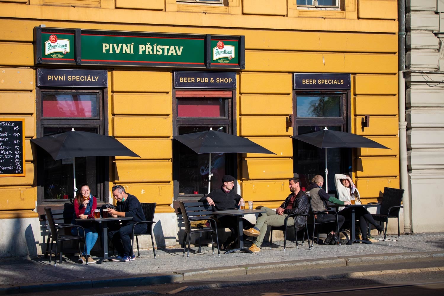 Znovuotevřené zahrádky restaurací