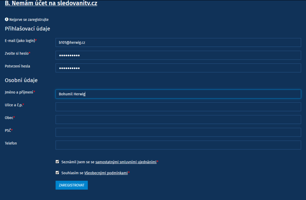 HBO Go - objednání přes hbogo-register