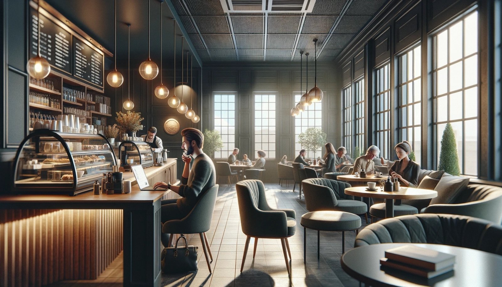 Naopak kavárna by měla být v moderním, klasickém stylu.