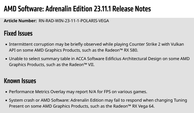 Nová verze ovladačů pro grafické karty AMD Radeon RX 400, 500 a Vega