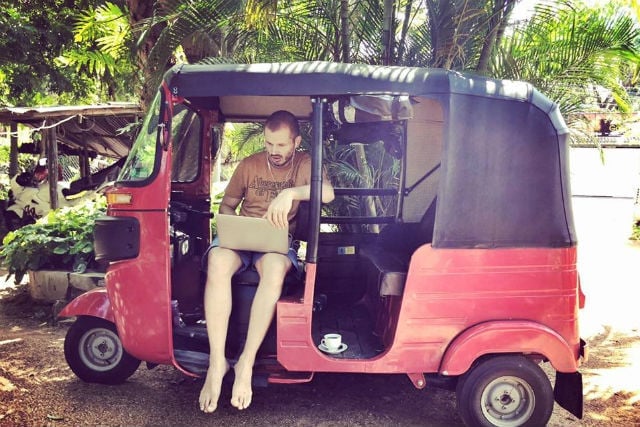 V tuktuku po Srí Lance