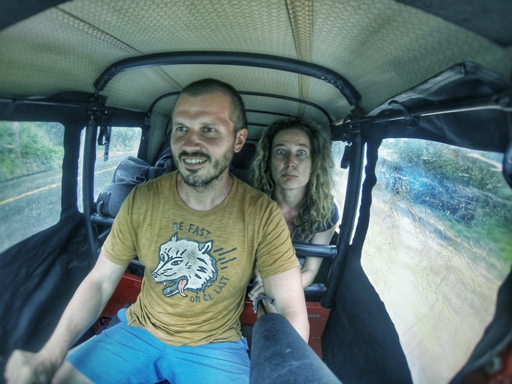 V tuktuku po Srí Lance