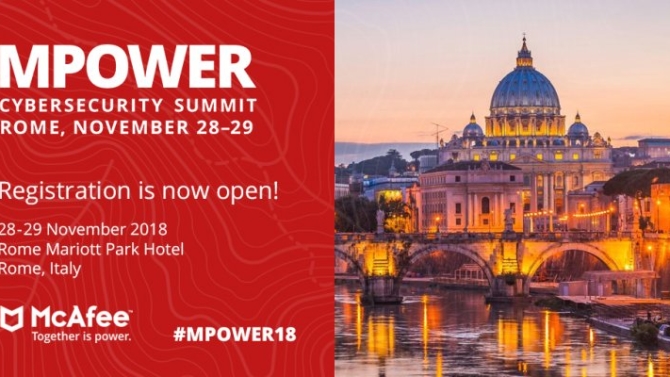 McAfee MPOWER Cybersecurity Summit 2018 - Rome