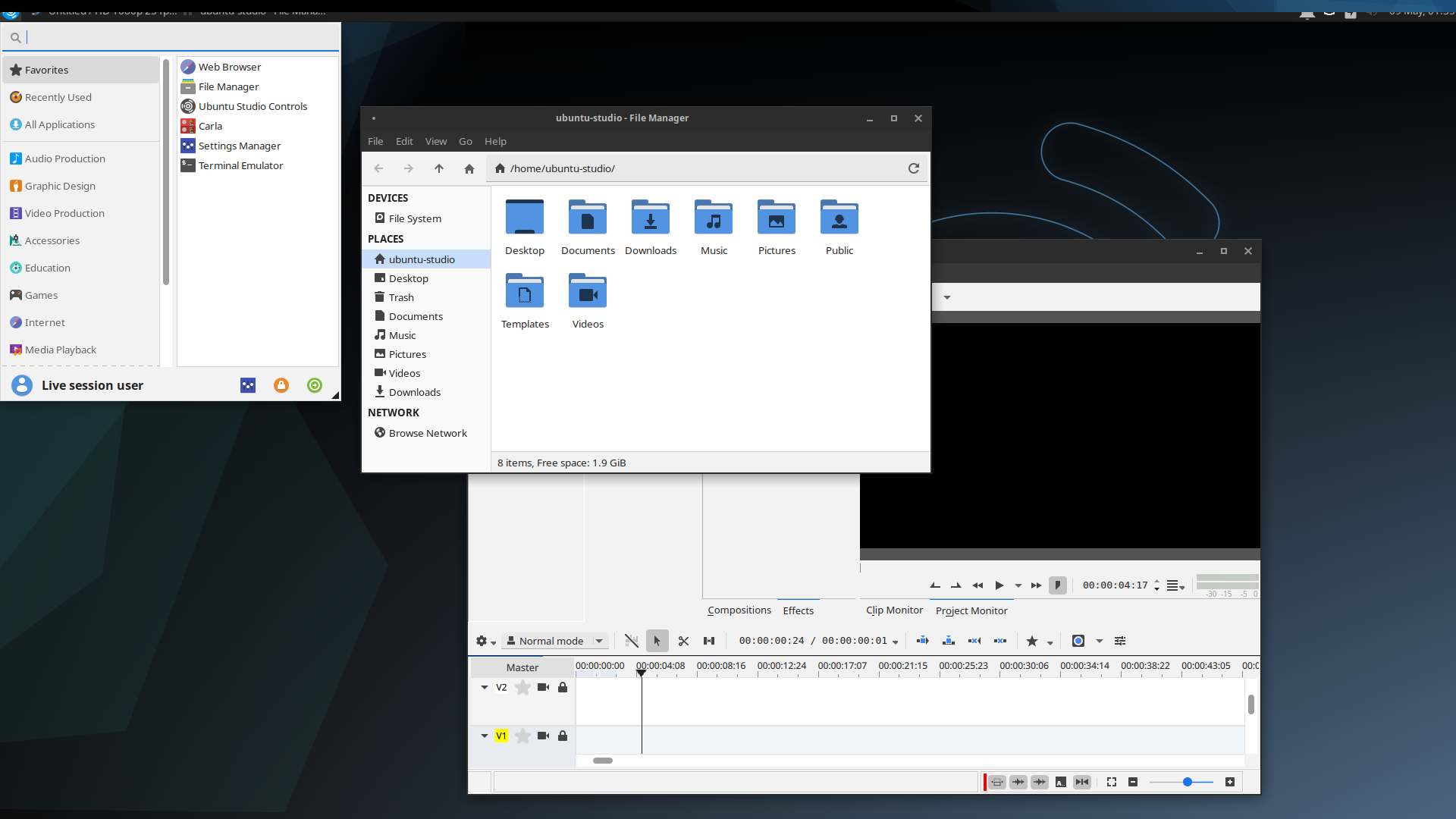Ubuntu Studio 20.04 s Xfce