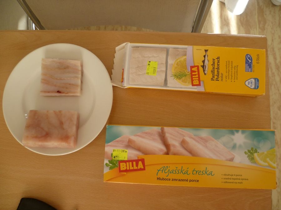 HLBOKOZMRAZENÉ PORCIE Z FILÉ ALJAŠSKEJ TRESKY / PAZIFISCHER POLARDORSCH