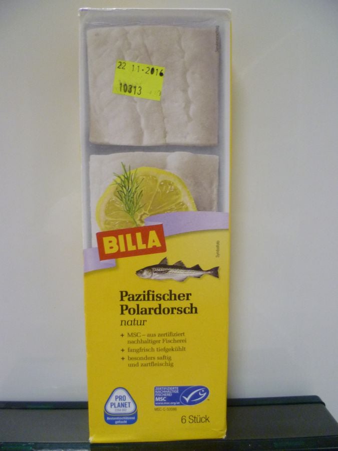 HLBOKOZMRAZENÉ PORCIE Z FILÉ ALJAŠSKEJ TRESKY / PAZIFISCHER POLARDORSCH