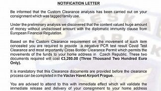 Celní správa ČR a podvodné zprávy