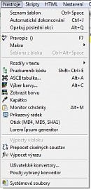 <p>Přehled pomocných nástrojů PSPadu</p>