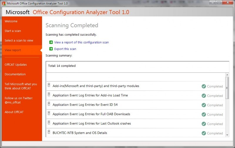 Pomocí Office Configuration Analyzer Tool odhalíte příčiny problémů s MS Office