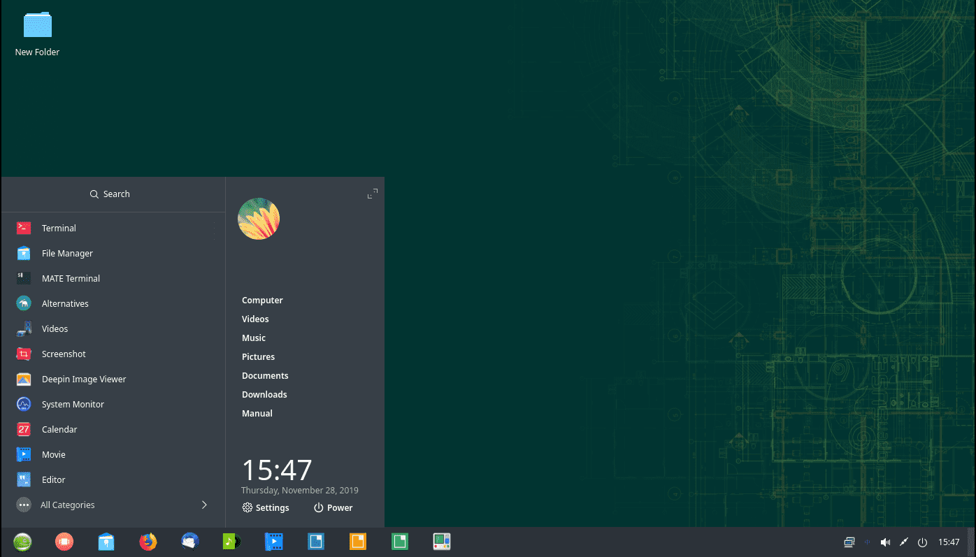 Prostředí Deepin v openSUSE