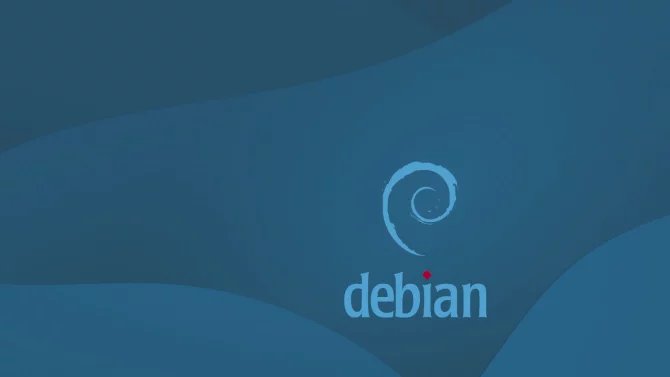 Debian 13 logo wallpaper
