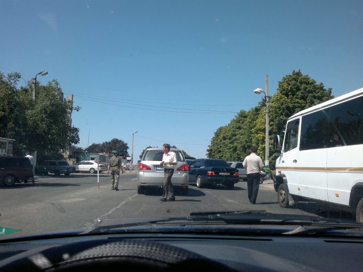 Podněstří, Bendery. Výjezd z hranice do Moldávie