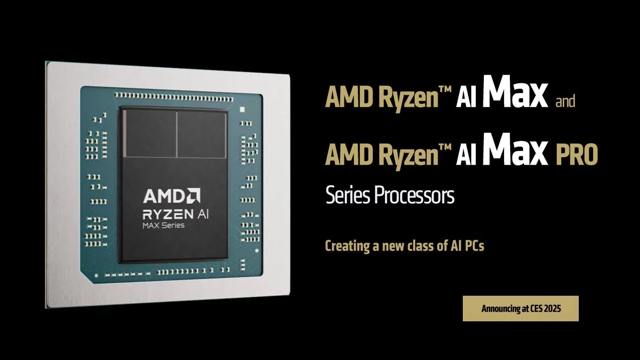 Odhalení procesorů Ryzen AI Max 300 na CES 2025