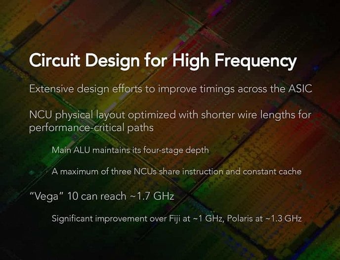 Podle AMD mají shadery/ALU architektury Vega stále jen krátkou čtyřstupňovou pipeline