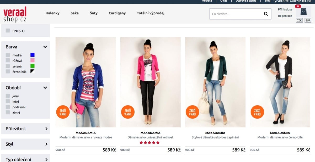 Desing e-shopu také prodává, vylaďte ho.