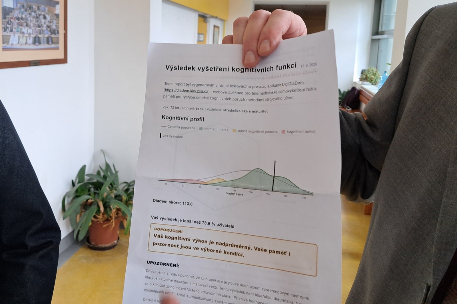 Nová aplikace pro časné zachycení demence