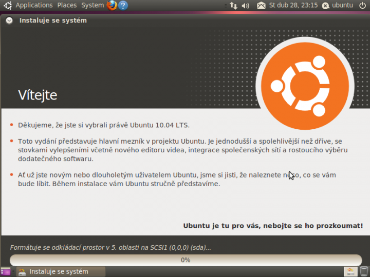 Ubuntu 10.04 - instalace