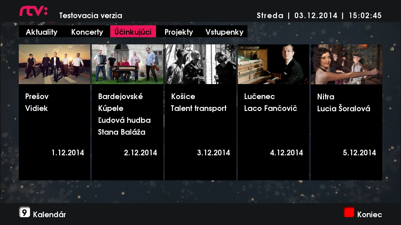 Adventní aplikace Rozhlasu a televize Slovenska v HbbTV