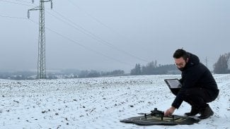 Kontrola sítě drony v EG.D