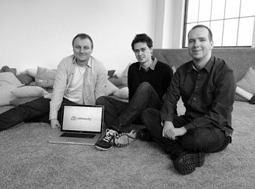 Tvůrci Tabfoundry. Zleva Láďa Hrbáček, Michal Kvasnička, Petr Messner