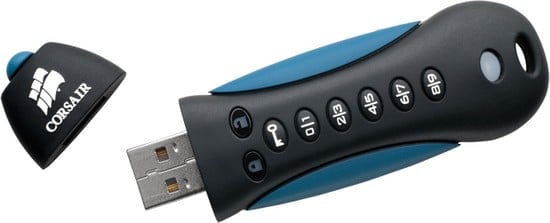 USB 2.0 Flash Disk Corsair Flash Padlock 2 s HW šifrováním