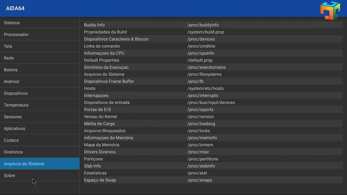 Mecool M8S Pro W - Systémový software AIDA 64