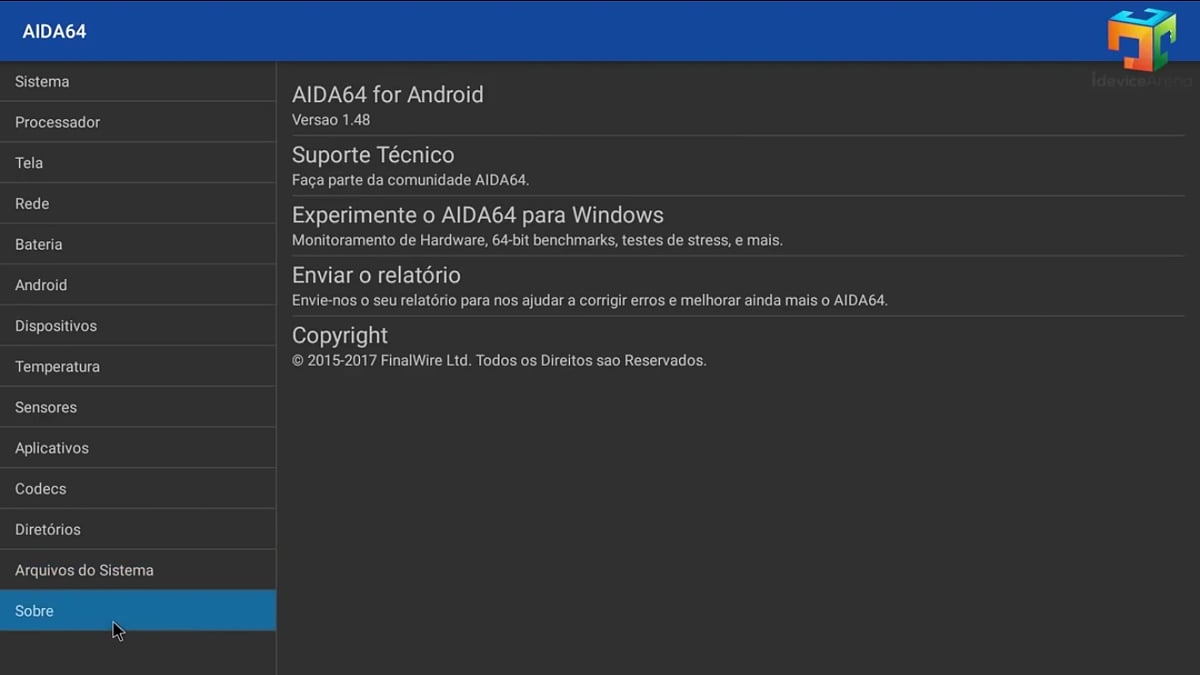Mecool M8S Pro W - Systémový software AIDA 64