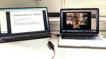Dvojice monitorů se uplatní zejména při videokonferencích
